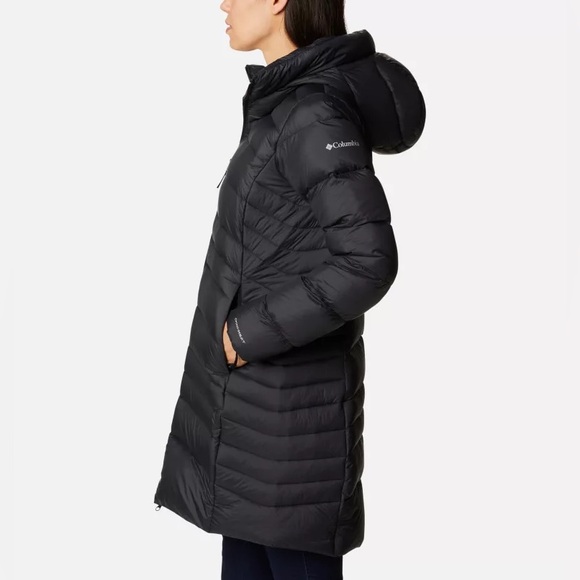 NWT Columbia Women’s Autumn Park Down Mid Jacket w Hood Black Sz 2X Omni-Heat - Picture 2 of 16